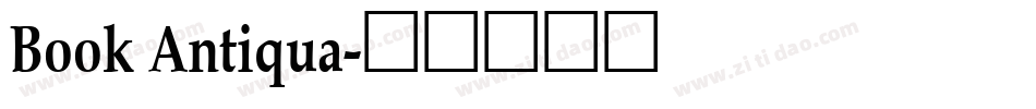 Book Antiqua字体转换